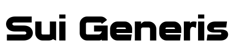 Sui Generis Font Image