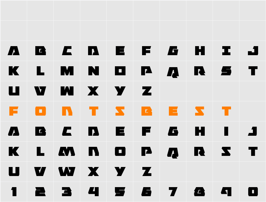 Eagle Strike Character Map