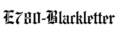 E780-Blackletter