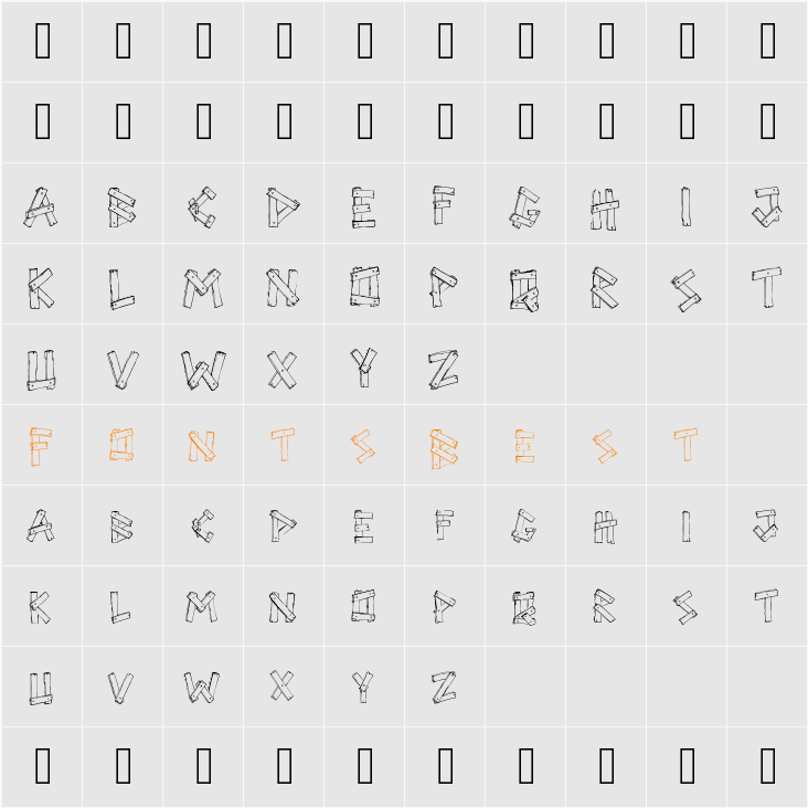 Sri Papan Character Map
