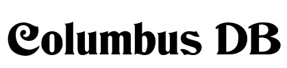 Columbus DB Font Image