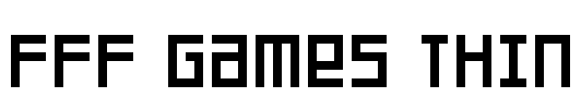 FFF Games Thin Font Image