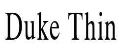 Duke Thin Font Image