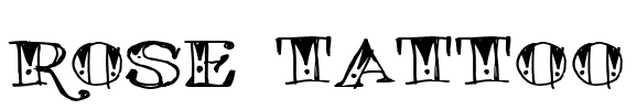 ROSE TATTOO Font Image