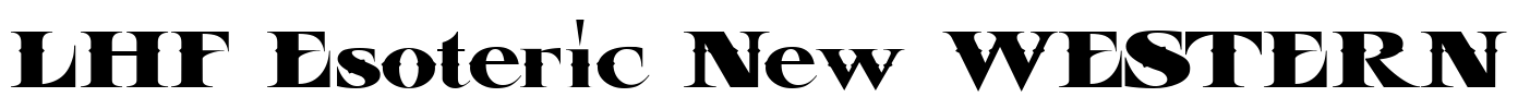 LHF Esoteric New WESTERN Font Image