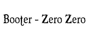 Booter - Zero Zero