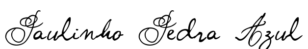 Paulinho Pedra Azul Font Image