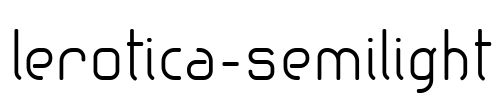 lerotica-semilight Font Image