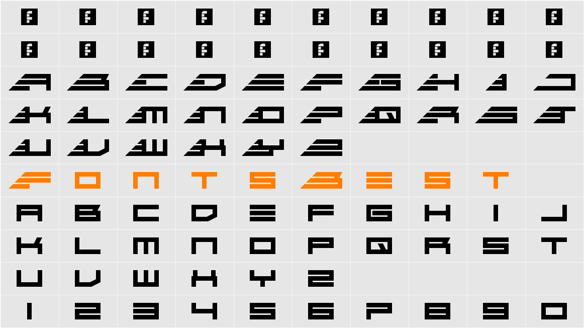 Go Faster Character Map