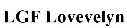LGF Lovevelyn Font Image