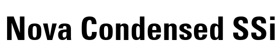 Nova Condensed SSi Font Image
