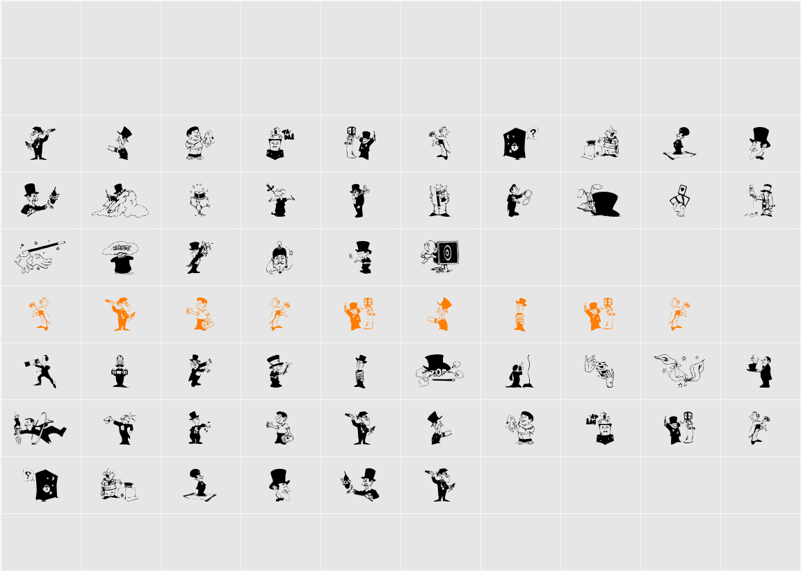MagicMoments Character Map