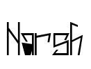 Harsh Font Image