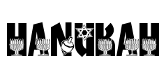 HANUKAH Font Image