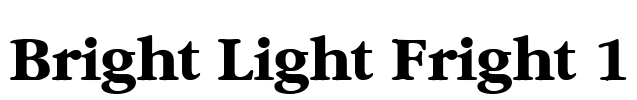 Bright Light Fright 1