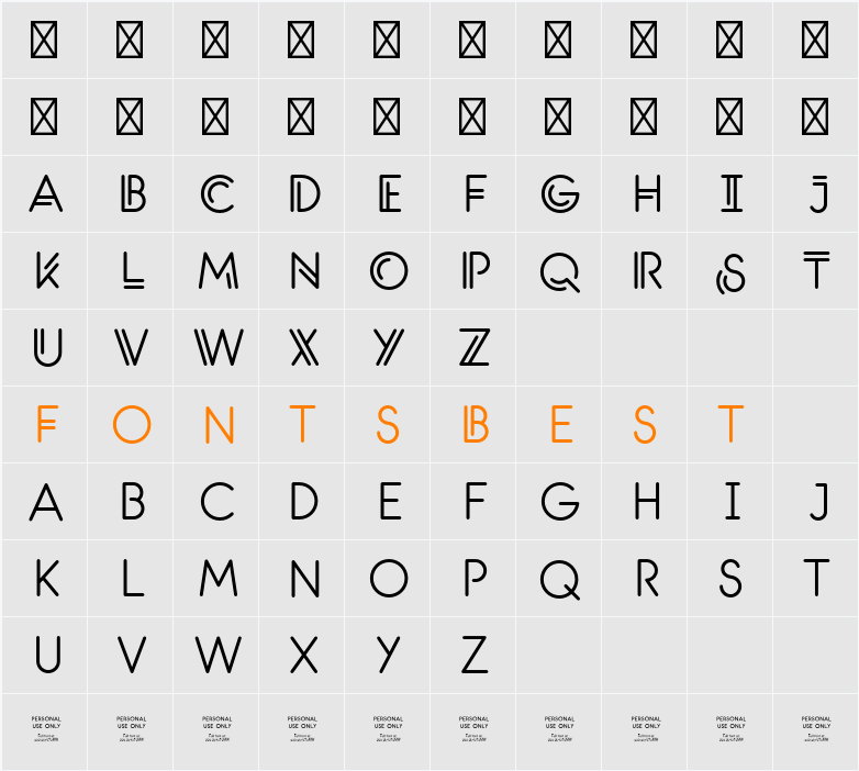 Santanelli-PERSONAL-USE-ONLY Character Map