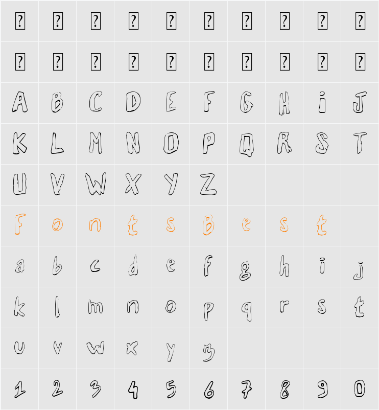 Vaille2 Character Map