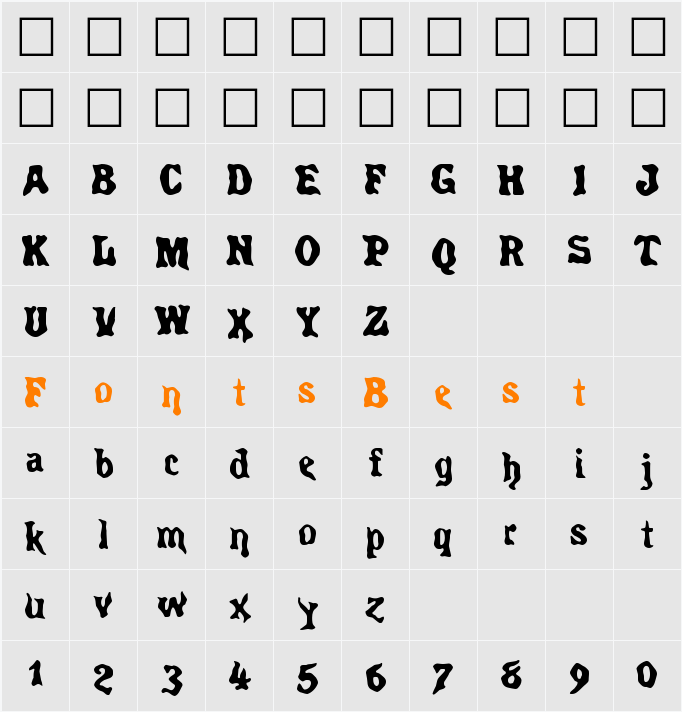 Spirits Character Map