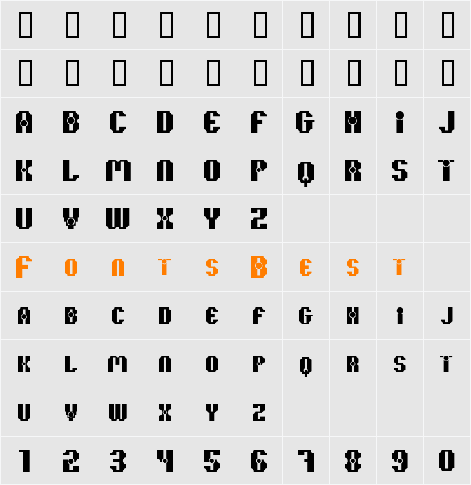 37 Kilobyte Character Map