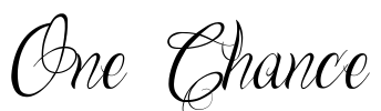 One Chance Font Image