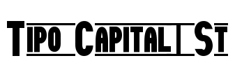Tipo Capital1 St Font Image