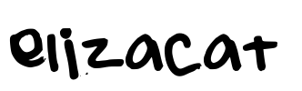 elizacat  Font Image