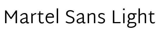 Martel Sans Light