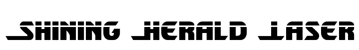 Shining Herald Laser Font Image