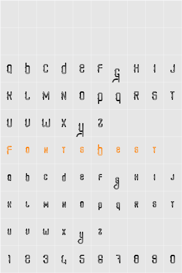 Poker style Character Map