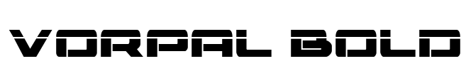 Vorpal Bold Font Image
