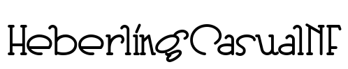 HeberlingCasualNF Font Image