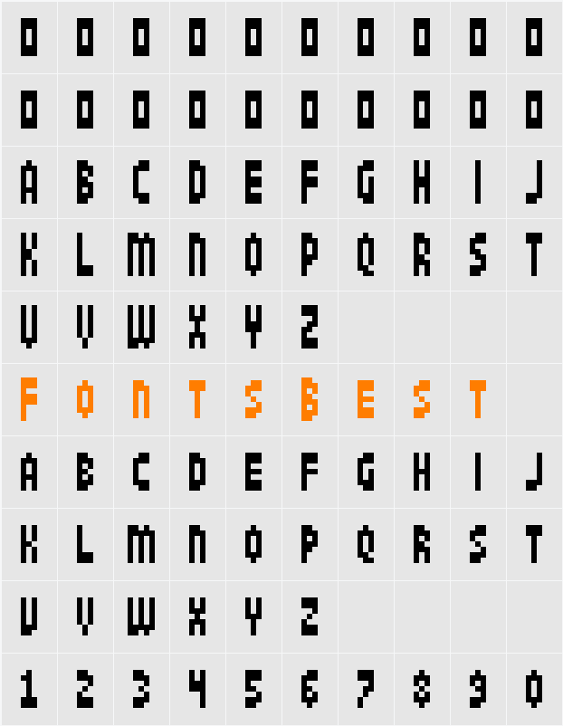 Jamboree Character Map