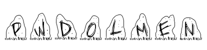 PWDolmen Font Image