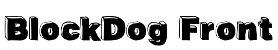 BlockDog Front Font Image
