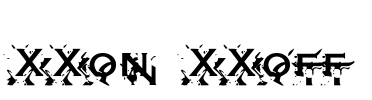 XXon XXoff Font Image
