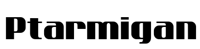 Ptarmigan Font Image