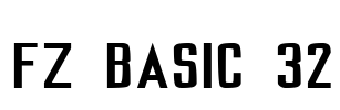 FZ BASIC 32 Font Image