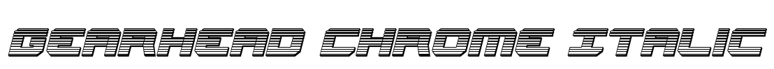 Gearhead Chrome Italic