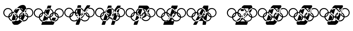 Olympia 2000 Font Image