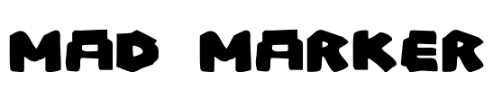Mad Marker Font Image