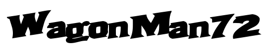 WagonMan72 Font Image
