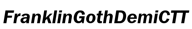 FranklinGothDemiCTT