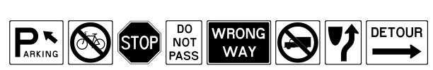 RoadSign Font Image
