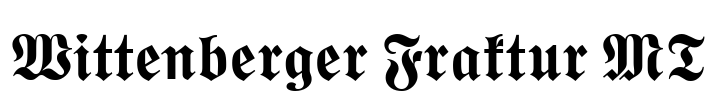 Wittenberger Fraktur MT