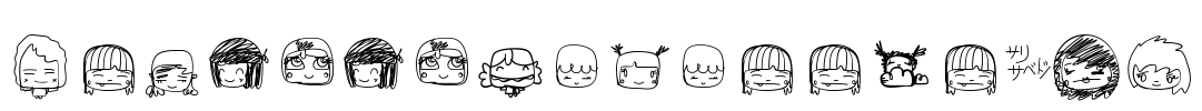 PixopopKawaiiGirls Font Image