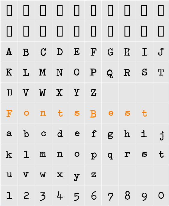 Splendid 66 Character Map