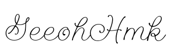 GeeohHmk Font Image