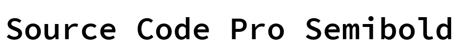 Source Code Pro Semibold