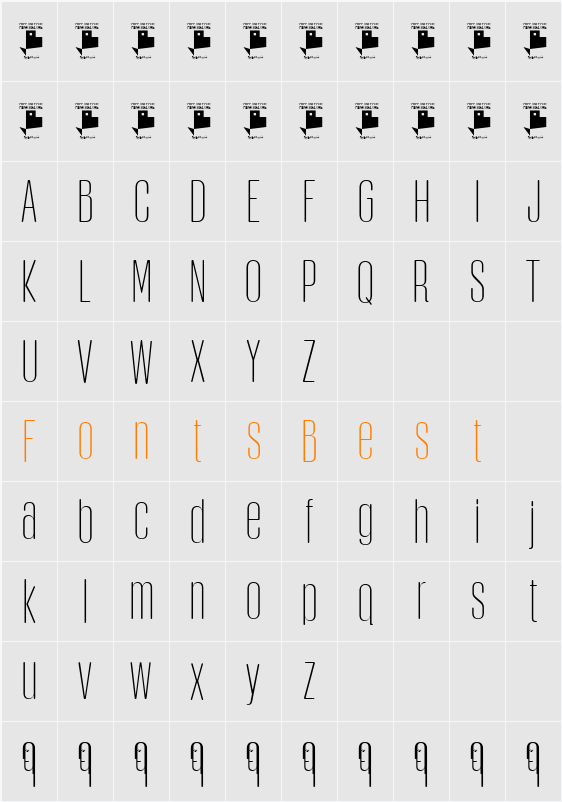 Obcecada Sans Character Map