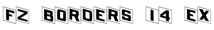 FZ BORDERS 14 EX Font Image